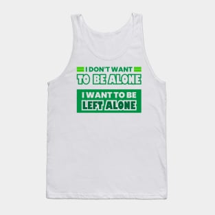 Funny Introverts Quotes Tank Top